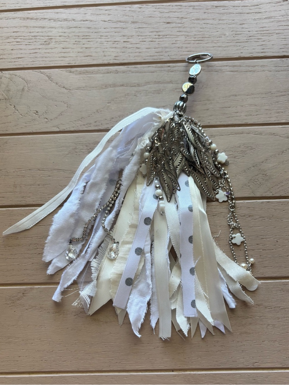 Romantic Fairy Boho   Bagcharm/Keychain/Bookmark Tassel w Charms Jewelry